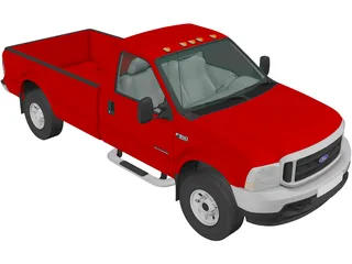Ford F-350 Super Duty XLT (1999) 3D Model