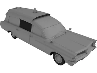 Pontiac Bonneville Ambulance (1963) 3D Model