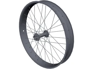 Fatbike Rim Rear 3D Model