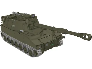 M109A2 Swiss 3D Model