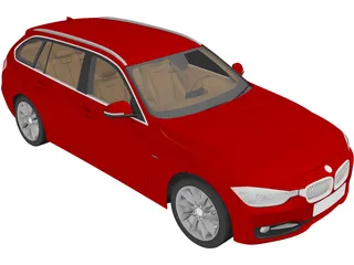 BMW 335i Touring [F31] (2012) 3D Model