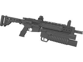Lr3000 Assault Rifle 3D Model