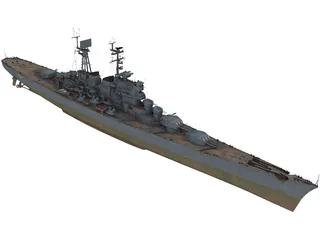 Moskva Russian Cruiser 3D Model