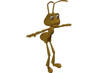 Cartoon Ant 3D Model