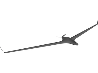 Flying Wing Glider 3D Model