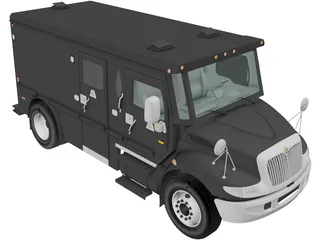 International Durastar Armored Cash Truck (2002) 3D Model