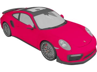 Porsche 911 Turbo S (2016) 3D Model