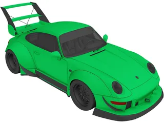 Porsche 911 RWB (1993) 3D Model