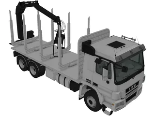 Sisu Polar Logging Truck (2010) 3D Model