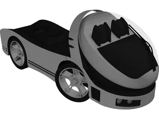 Futuristic Truck 3D Model