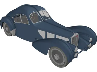 Bugatti Type 57 Atlantic Coupe (1934) 3D Model