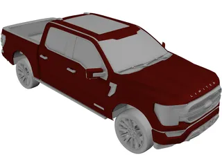 Ford F-150 Limited (2021) 3D Model