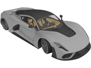 Hennesey Venom F5 (2022) 3D Model