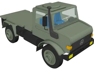 Mercedes-Benz Unimog 1300 4x4 Truck 3D Model
