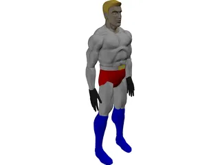Superhero 3D Model
