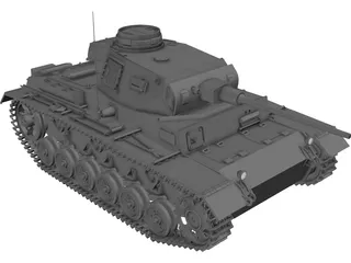 Panzer 3D Model