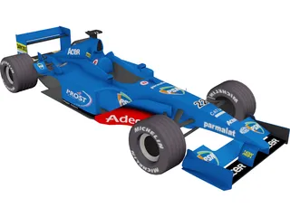 F1 Prost 2001 3D Model