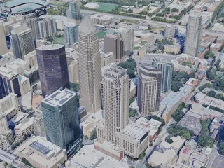Charlotte City, NC, USA (2023) 3D Model