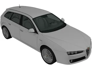 Alfa Romeo 159 Sportwagon (2011) 3D Model