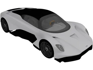 Aston Martin Valhalla (2020) 3D Model