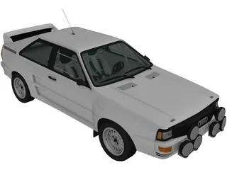 Audi Quattro A2 (1981) 3D Model
