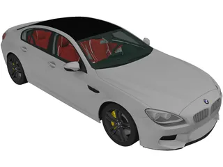 BMW M6 Gran Coupe [F06] (2013) 3D Model