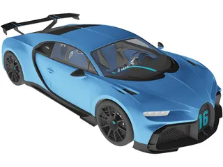 Bugatti Chiron Pur Sport (2021) 3D Model