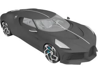 Bugatti La Voiture Noire (2019) 3D Model