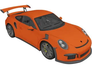 Porsche 911 GT3 RS (2016) 3D Model