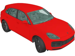 Porsche Cayenne Turbo (2018) 3D Model