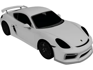Porsche Cayman GT4 (2015) 3D Model