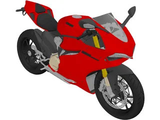 Ducati 1199 Panigale (2012) 3D Model