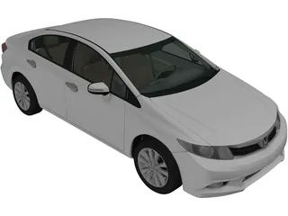 Honda Civic Sedan (2012) 3D Model