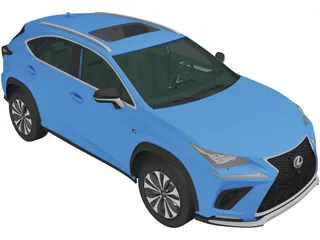 Lexus NX F-Sport (2017) 3D Model