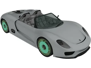 Porsche 918 Spyder (2011) 3D Model