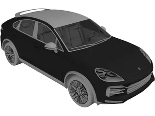 Porsche Cayenne Turbo Coupe (2019) 3D Model
