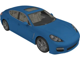 Porsche Panamera Turbo (2009) 3D Model