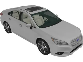 Subaru Legacy (2014) 3D Model