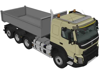 Volvo FMX Tridem (2013) 3D Model
