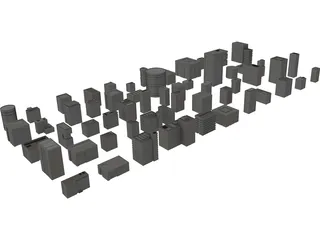 Buildings Collection 3D Model
