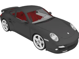 Porsche 911 Turbo (2007) 3D Model