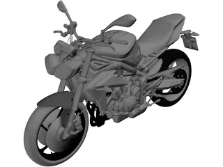 Triumph Street Triple R (2014) 3D Model