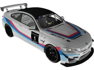BMW M4 GT4 (2018) 3D Model