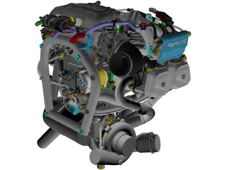 Rotax 915 iS Engine 3D Model