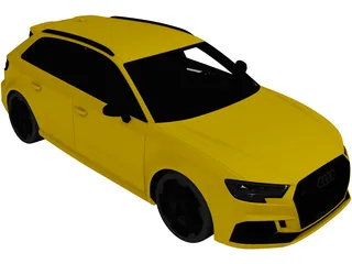 Audi RS3 Sportback (2018) 3D Model