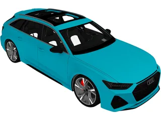 Audi RS6 Avant (2020) 3D Model