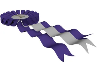 Blue Ribbon 3D Model