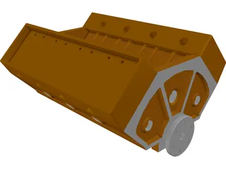 V8 Engine 3D Model