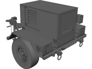 Military Mobile Generator 3D Model