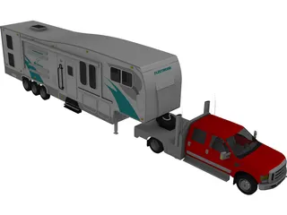 Ford F-350 Super Dually 3D Model